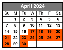 Graveyard Only (7pm Option) April Schedule