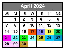 Morris Island Tour April Schedule