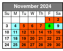 Departure Time November Schedule