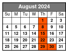 General August Schedule