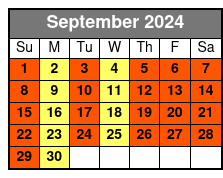 Highlights Tour September Schedule