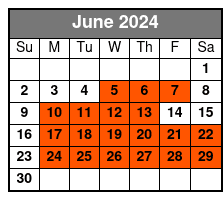 Walking Tour @ 9:30am June Schedule