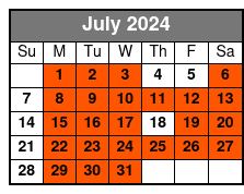 Walking Tour @ 9:30am July Schedule