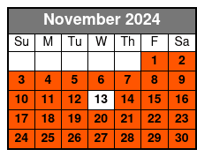 12:00pm November Schedule