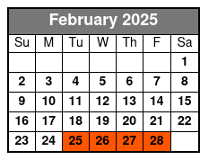 12:00pm February Schedule