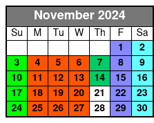 Group Tour November Schedule