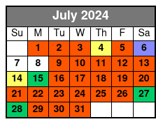 Midday Sail on a 36ft Sailboat July Schedule