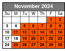 Product Code: 104105P7 November Schedule