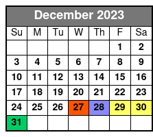Grand Canyon Landmarks Tour by Airplane December Schedule