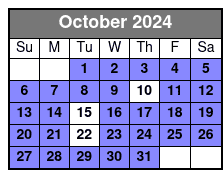 25-Min Heli & Hummer Tour October Schedule