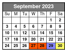 25-Minute Helicopter Tour Only September Schedule