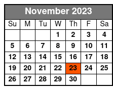 Helicopter Tour with Hummer November Schedule