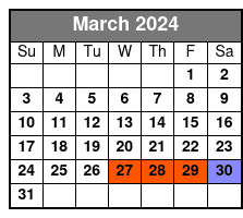 Heli Tour with Sunset Hummer March Schedule