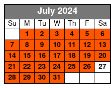 8:30am Departure July Schedule