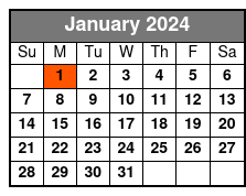 8am; Guided Tour January Schedule
