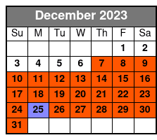 1pm; Guided Tour December Schedule