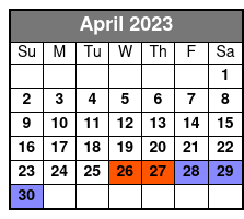 Las Vegas: FlyOver Ticket April Schedule