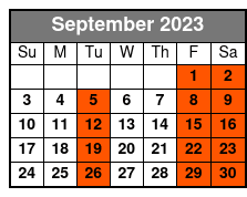 Exotic Zoo Tour with Camel Ride September Schedule