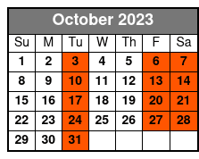 Exotic Zoo Tour with Camel Ride October Schedule