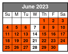 Exotic Zoo Tour June Schedule