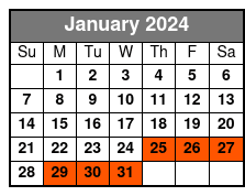eBike Tour (Hotel Pickup) January Schedule