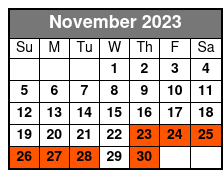 Rent Electric Scooters in Downtown Las Vegas November Schedule
