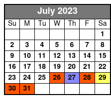 Get Lucky on The Strip July Schedule