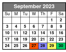 Get Lucky on The Strip September Schedule