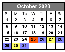 Get Lucky on The Strip October Schedule