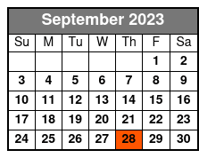 Ga September Schedule