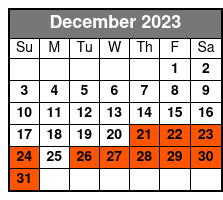 Ultimate Hoover Dam Tour December Schedule
