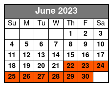 West Rim + Hoover Dam Tour June Schedule