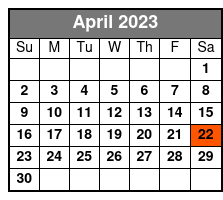 Small Group Tour April Schedule