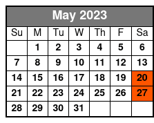 Small Group Tour May Schedule