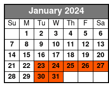 P2-Front Orchestra Booth January Schedule