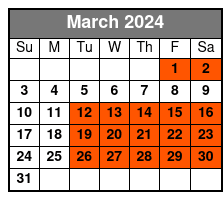P2-Front Orchestra Booth March Schedule