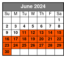 P2-Front Orchestra Booth June Schedule