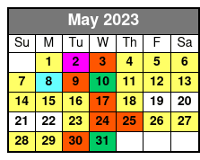 Wind Dancer (fr0) May Schedule