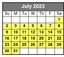Wind Dancer (fr0) July Schedule