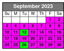 Wind Dancer (fr0) September Schedule