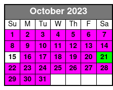 Wind Dancer (fr0) October Schedule