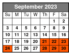 Black Canyon River Adventure September Schedule