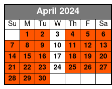 The Mentalist General Admission - Center April Schedule