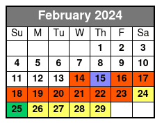 Las Vegas Strip Helicopter Flight at Twilight February Schedule