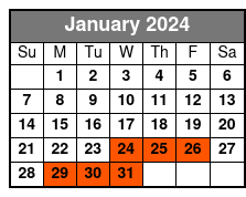 Guided Tour January Schedule