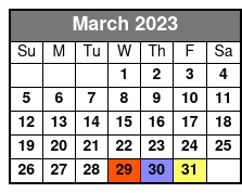 Downtown Food Tour March Schedule