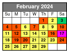 Small-Group Tour February Schedule