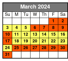 Small-Group Tour March Schedule
