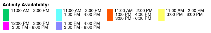 Small-Group Tour Color Key