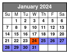 Hoover Dam Mini Tour January Schedule